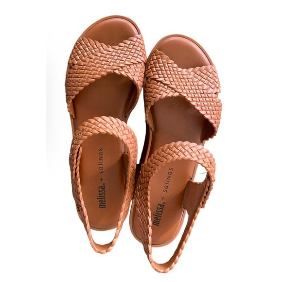 Melissa + Salinas Hotness Wedge Sandals Size 8.5 - Picture 11 of 16